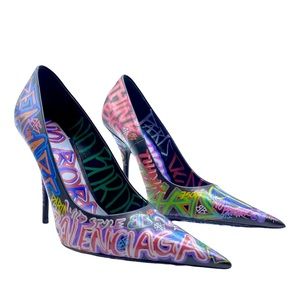 100% Authentic Women’s MultiColor Balenciaga Heels Size 40 !